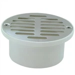 Ez-flo 15322 Pvc Floor Drain 3"X4" With Stainless Steel Strainer White (4-3). Fixed Price $5.39.