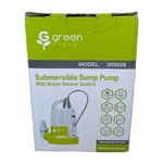 Green Expert Submersible Sump Pump With Water Sensor Switch - Model # 203629. Fixed Price $53.99.