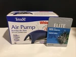 Tetra Whisper Air Pump Up 20 Gallons With Free Elite Connector A-1185. Fixed Price $17.68.
