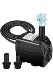 Winkeyes 400GPH Water Pump With 48 Hours Anti Dry Burning, Ultra Quiet 25W Subm. Fixed Price $15.00.