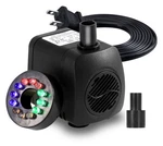 Lewisia 211 Gph Fountain Pump Submersible With Led Light Adjustable Water Flow. Fixed Price $21.19.