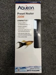 Aqueon Preset Heater 200 Watts For Aquariums Up To 75 Gallons. Fixed Price $30.00.