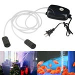 Silent Air Pump Large Aquarium Fish Tank Hydroponic Oxygen 2 Outlet. Fixed Price $11.22.