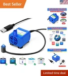 Low Power Replacement Pet Water Fountain Pump, DR-DC160 Easy Install & Clean. Fixed Price $23.99.