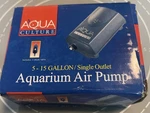 Culture 5-15 Gallon Single Outlet Aquarium Air Pump C1. Fixed Price $9.99.