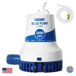 Wassermann 2000GPH Prime Bilge Pump 12V, Upgraded Heavy-duty Marine Submersible. Fixed Price $87.92.