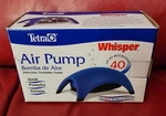 Tetra 77853 Whisper Up To 40-GALLON Air Pump New Open Box Benifits Charity. Fixed Price $20.00.