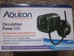 Aqueon Circulation Pump 500 Gph. For Aquariums 20 To 40 Gallons. Fixed Price $17.95.