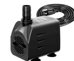 Fountain Pump Submersible Water Ultra Quiet For 400GPH, Black. Fixed Price $24.29.