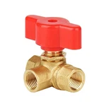 Besnpt 3 Way (l-port) Brass Forged Ball Valve 1/4" Female Shout. Fixed Price $20.07.