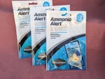 Seachem Ammonia Alert Continuous Readings Fresh & Marine Aquariums 3 Pk. Fixed Price $30.00.