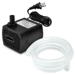 Domica (80GPH 4W) Mini Submersible Water Pump With 2.2FT Tube 80GPH, Black. Fixed Price $14.99.