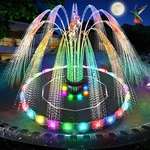 Solar Fountain, 2026 Upgrade 3.5W Bird Bath Fountains With Colorful Lights. Fixed Price $20.99.