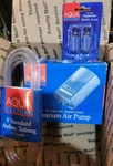 Culture 20-60-GAL Double Outlet Aquarium Air Pump, Tubing, & Bubble Stones. Fixed Price $27.55.