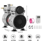 Azzuno 550W 8.2CFM Pond Aerator Lake Pool Air Pump Powerful Hydroponic. Fixed Price $152.54.