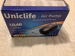 Uniclife Air Pump UL40 Ultra Quiet Speed Control Twin-outlet Black 04014. Fixed Price $23.00.