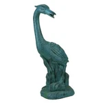 Heron Bird Pond Spitter Boss Aerates Water Beauty Durable Resin Green. Fixed Price $59.77.