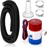 Lounsweer Pcs Bilge Pump Plumbing Kit Including Electric 12V 500GPH, Black. Fixed Price $35.76.