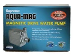 Supreme Aqua-mag Model Magnetic Drive Submersible Water Pump 1800 Gph 02718. Fixed Price $234.99.