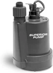 Superior Pump 91250 Submersible Utility 1/4 Hp, 1800 Gph, 10-FOOT Cord. Fixed Price $57.00.