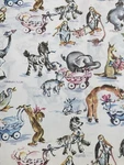 Vtg Wrapping Paper Nos Gift New Baby Cute Animals Pink Blue Strollers. Fixed Price $10.36.