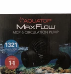 Aquatop Maxflow Circulation Pump With Suction Cup Mount 1321GPH For Tanks 50-125. Fixed Price $27.00.