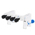Aquarium Soft Tube Fixture Holder 4 Way Tubing For Dosing Pump Hose. Fixed Price $31.13.