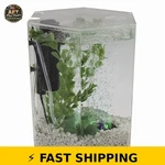 Tetra 1 Gallon Bubbling Led Aquarium Kit, Hexagon Fish Tank. Fixed Price $61.99.