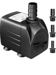 Growneer 550GPH Submersible 30W Fountain Water Pump, 2000L/H, With 7.2FT Hi. Fixed Price $15.95.