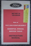 1995 007-00116 & 105-00026 Ford Essential Special Service Tools Instructions. Fixed Price $11.99.