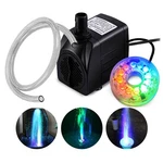 Pulaco 160GPH Small Fountain Pump, 10WATT Submersible Blue,green,red. Fixed Price $28.16.