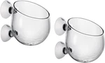 2PC Aquarium Glass Plant Cups With Suction Aquatic Fish Tank Decoration. Fixed Price $17.99.