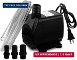 Pulaco Large Flow: 800GPH(3000L/H)SUBMERSIBLE Pump With 6.5 Ft Tubing, 45WATT Du. Fixed Price $47.98.