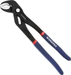 Workpro 12-INCH Groove Joint Pliers, Fast Adjust Blue, Black. Fixed Price $34.99.