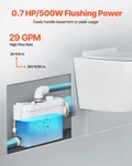 Vevor Macerator Pump, 500W, 29 Gpm Flow, 26 FT/8 Head, Wall-hung Toi. Fixed Price $144.90.