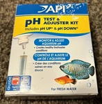 Api Aquarium Freshwater Ph Test & Adjuster Kit Deluxe. Fixed Price $9.95.