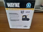 Wayne 1/2 Hp Self-priming Portable Multi-use Pump Cast Iron 120 V PC4-55832. Fixed Price $139.00.