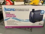 Pacific Hydrostar Miniature Submersible Fountain Pump 68396 Open Box. Fixed Price $16.00.