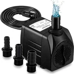 550GPH Submersible Water Pump (2000LHR30W) Ultra Quiet Fountain. Fixed Price $27.99.