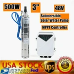 3" Dc Deep Well Solar Water Pump 48V 500W Submersible + Mppt Controller 1,700L/H. Fixed Price $267.34.