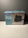 Little Giant Submersible Pump 63 Gal/hr New Fountain Pond Electric Waterfall. Fixed Price $24.95.
