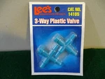Lees Lee's Plastic 3 Way Valve For Pump Tubing Air Line Tube. C7. Fixed Price $5.99.
