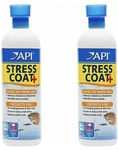 **2 Packs Api Stress Coat Aquarium Water Conditioner 16-OUNCE Each Bottle. Fixed Price $44.95.