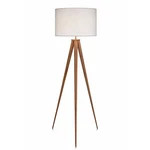 Teamson Home Postmodern Tall Standing Light Tripod Floor Lamp Drum Shade White. Fixed Price $159.99.