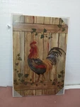 Rooster Wall Picture Stupell Home Decor 22X15 Country Cottage Plaque. Fixed Price $19.99.