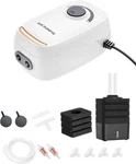 Moonorange 3W/6W Aquarium Air Pump, Adjustable Aerator With 2-OUTLET,. Fixed Price $25.35.