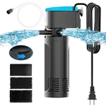 Aquamiracle Aquarium Filter 3-STAGE In-tank With Dual Water Outlet & A.... Fixed Price $46.27.