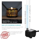 Sunnydaze Submersible Fountain Pump 40 Gph 12V Led. Fixed Price $57.95.
