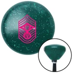 Pink Chief Master Sgt Of The Air Force Green Retro Sparkle Shift Knob M16X1.5. Fixed Price $89.95.