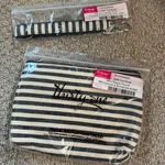 Thirty-one Mini Zipper Pouch And Hang-it-up Key Fob Set Twill Stripe AA89 New. Fixed Price $30.00.